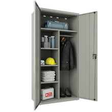OfficeSource Steel Storage Cabinet Collection Combo Wardrobe