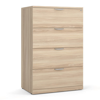 OfficeSource | OS Laminate Lateral Files | 4 Drawer Lateral File Cabinet
