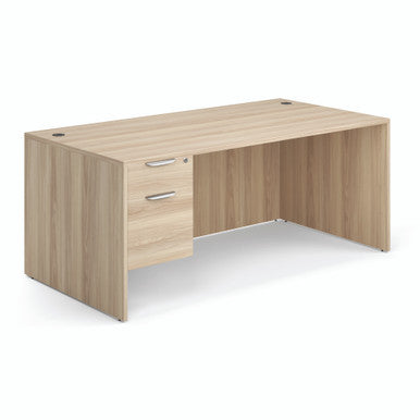 OfficeSource | OS Laminate | Single 3/4 Pedestal Desk - 71'' x 36''