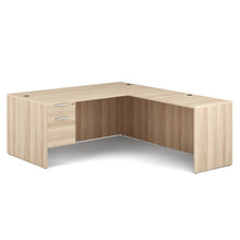 OfficeSource OS Laminate Collection Single 3/4 Pedestal ''L'' Desk - 71'' x 36''