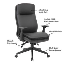 OfficeSource | Obsidian | High Back Executive Task Chair