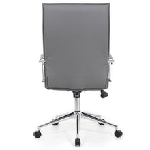 OfficeSource | Ridge | Executive High Back, Ribbed Back  Task Chair w/Chrome Base