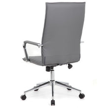 OfficeSource | Ridge | Executive High Back, Ribbed Back  Task Chair w/Chrome Base