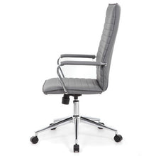 OfficeSource | Ridge | Executive High Back, Ribbed Back  Task Chair w/Chrome Base