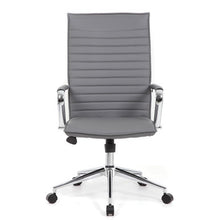 OfficeSource | Ridge | Executive High Back, Ribbed Back  Task Chair w/Chrome Base