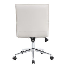 OfficeSource | Ridge | Executive Mid Back Armless, Ribbed Back Task Chair  w/Chrome Base