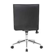 OfficeSource | Ridge | Executive Mid Back Armless, Ribbed Back Task Chair  w/Chrome Base