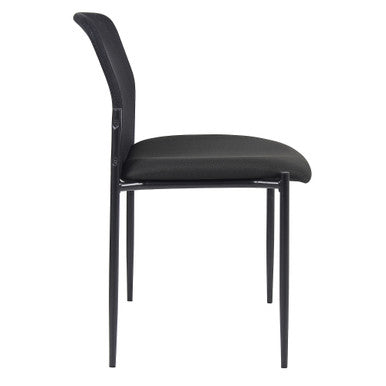 OfficeSource | Crossway | Armless Side Chair with Black Frame - Fabric