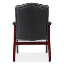 OfficeSource | Lancaster Collection | Guest Chair with Mahogany Frame - 27''D