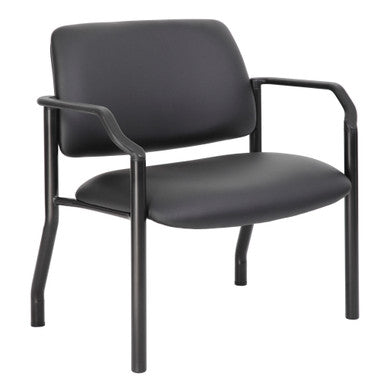 OfficeSource | Big & Tall | Guest Chair with Arms and Black Frame - 32''W