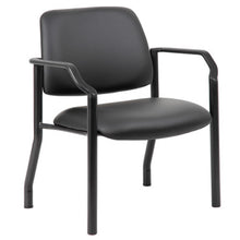 OfficeSource | Big & Tall | Guest Chair with Arms and Black Frame - 27.5''W