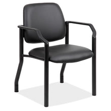 OfficeSource | Big & Tall | Guest Chair with Arms and Black Frame - 22''W