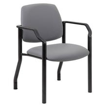 OfficeSource | Big & Tall | Guest Chair with Arms and Black Frame - 22''W