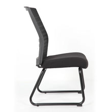 OfficeSource | Interchangeable | Black Mesh Back Guest Chair with Sled Base