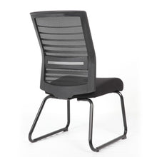 OfficeSource | Interchangeable | Black Mesh Back Guest Chair with Sled Base