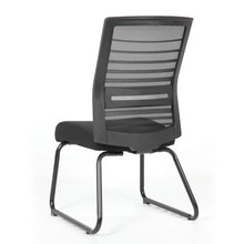OfficeSource | Interchangeable | Black Mesh Back Guest Chair with Sled Base