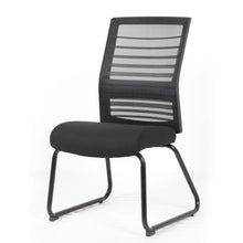 OfficeSource | Interchangeable | Black Mesh Back Guest Chair with Sled Base
