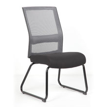 OfficeSource Interchangeable Gray Mesh Back Guest Chair with Sled Base