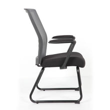 OfficeSource | Interchangeable | Black Mesh Back Guest Chair with Sled Base