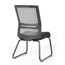OfficeSource Interchangeable Gray Mesh Back Guest Chair with Sled Base