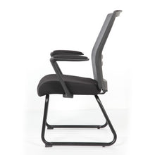 OfficeSource | Interchangeable | Black Mesh Back Guest Chair with Sled Base