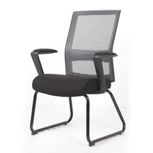 OfficeSource | Interchangeable | Black Mesh Back Guest Chair with Sled Base