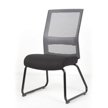 OfficeSource Interchangeable Gray Mesh Back Guest Chair with Sled Base