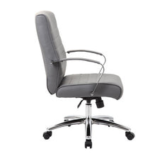 OfficeSource | Studio | Mid Back Chair with Chrome Frame