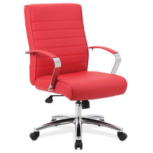 OfficeSource | Studio | Mid Back Chair with Chrome Frame