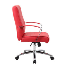 OfficeSource | Studio | Mid Back Chair with Chrome Frame