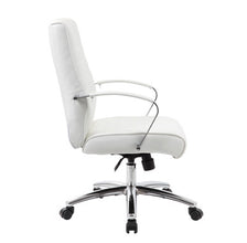 OfficeSource | Studio | Mid Back Chair with Chrome Frame