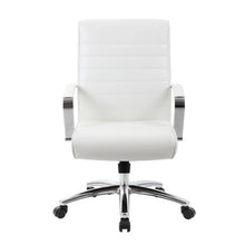 OfficeSource | Studio | Mid Back Chair with Chrome Frame