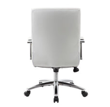 OfficeSource | Studio | Mid Back Chair with Chrome Frame