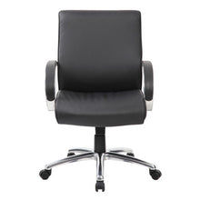OfficeSource | Prestige | Executive Mid Back Chair w/Chrome Frame & Base