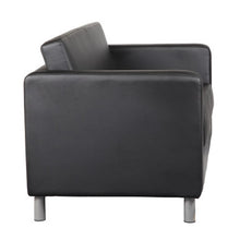 OfficeSource | Define | Club Chair with Silver Metal Legs