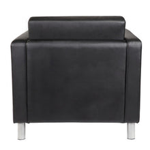 OfficeSource | Define | Club Chair with Silver Metal Legs
