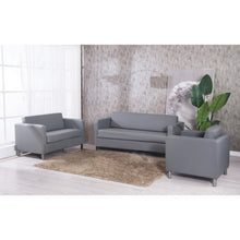 OfficeSource | Define | Sofa with Silver Metal Legs