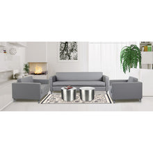 OfficeSource | Define | Sofa with Silver Metal Legs