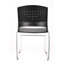 OfficeSource | Tower | Stackable Side Chair with Chrome Frame
