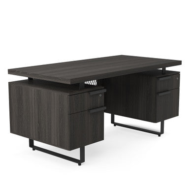 OfficeSource | Palisades | Double Pedestal Desk - 60'' x 30''