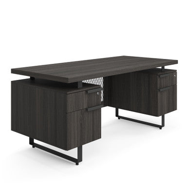 OfficeSource | Palisades | Double Pedestal Desk - 66'' x 30''