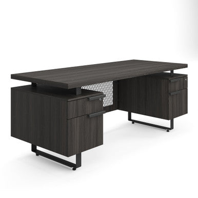 OfficeSource | Palisades | Double Pedestal Desk - 72'' x 30''