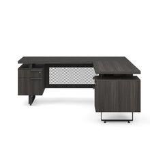 OfficeSource | Palisades | L Shape Double Pedestal Desk with Reversible Return - 72''W
