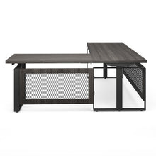 OfficeSource | Palisades | L Shape Electric Height Adjustable Desk