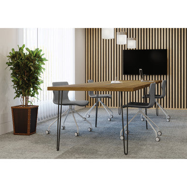 OfficeSource Conference/Multi-Purpose Tables 28'' High Hairpin Leg