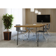 OfficeSource Conference/Multi-Purpose Tables 28'' High Hairpin Leg