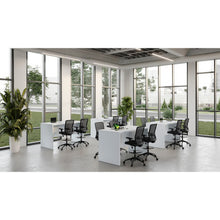 OfficeSource Orion Armless Mesh Back Task Stool with Black Frame