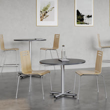 OfficeSource | Rowan | Square Bentwood Standard Height Café Chair - Set of 2