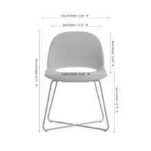 OfficeSource | Jola | Fabric Guest Chair with Black Metal Base - Set of 2