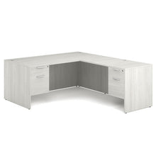 OfficeSource | OS Laminate | Double 3/4 Pedestal ''L'' Desk - 71'' x 36''